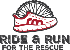 Ride & Run For The Rescue Logo