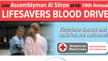 Assemblyman Al Stirpe at his 19th Annual Lifesavers Blood Drive
